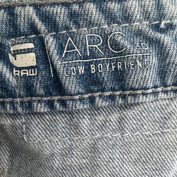 G-Star Raw Low Boyfriend Premium Jeans Arc 3D Distressed cropped rolled - Picture 6 of 9